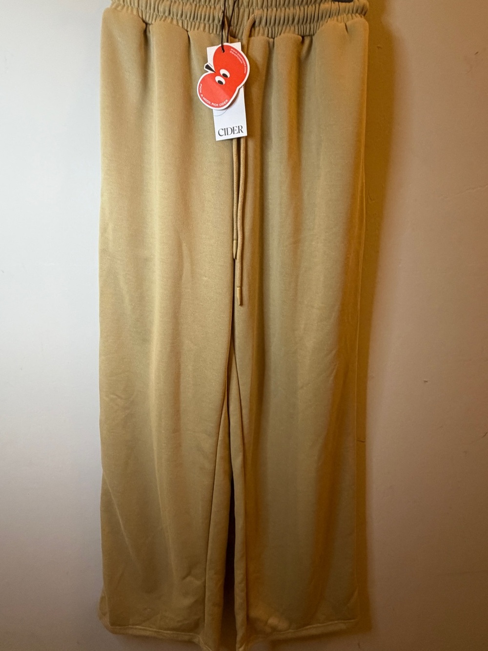 Cider Men's Light Tan Drawstring Joggers